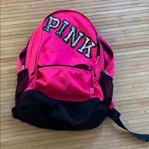 Pink backpack